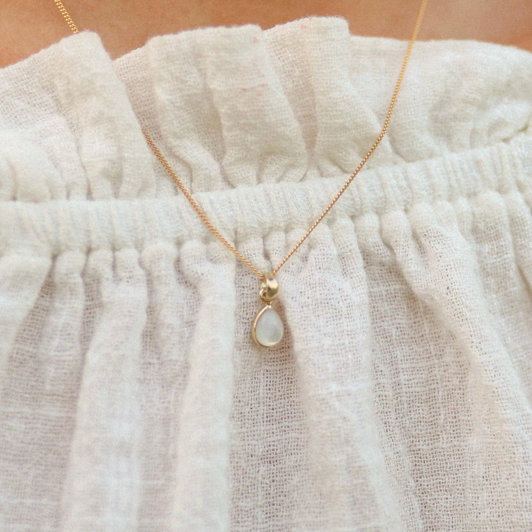 June Birthstone Necklace - Pearl