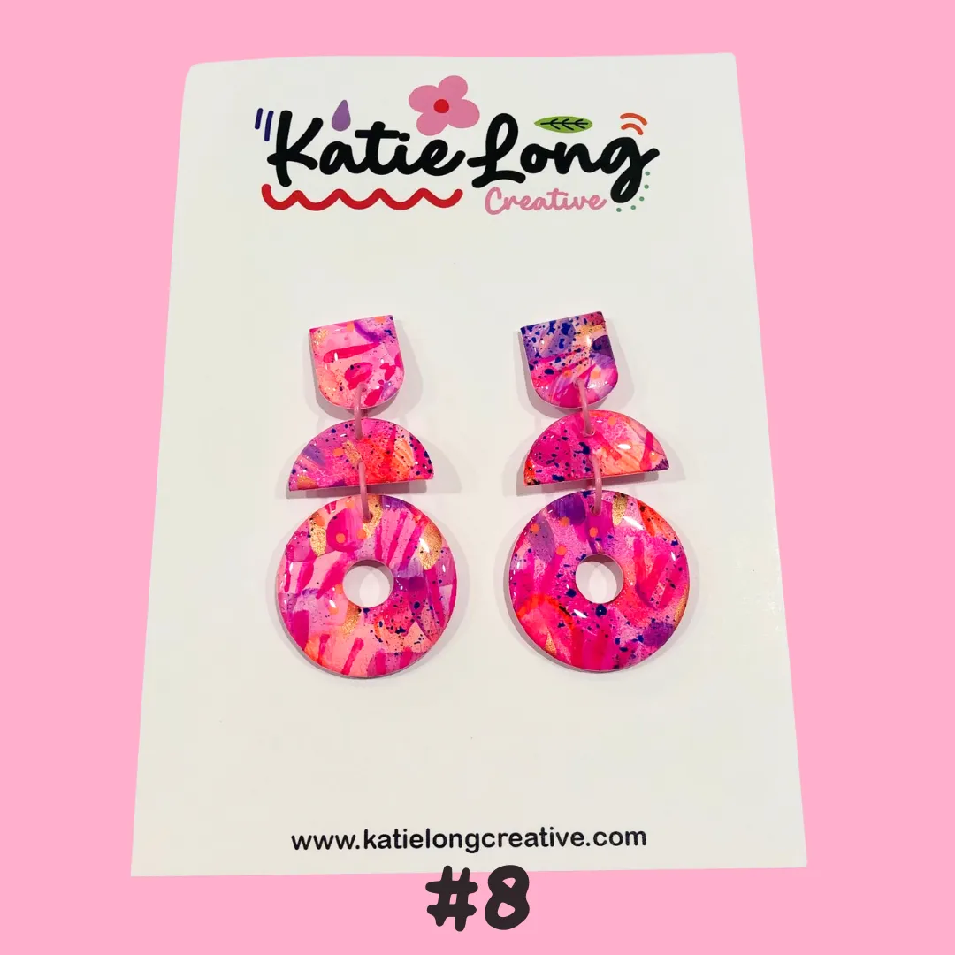 Katie Long Dangle Earrings - Various