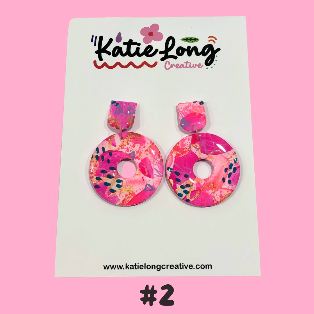 Katie Long Dangle Earrings - Various