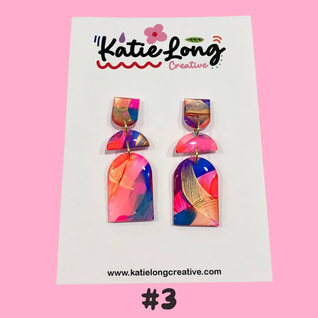 Katie Long Dangle Earrings - Various