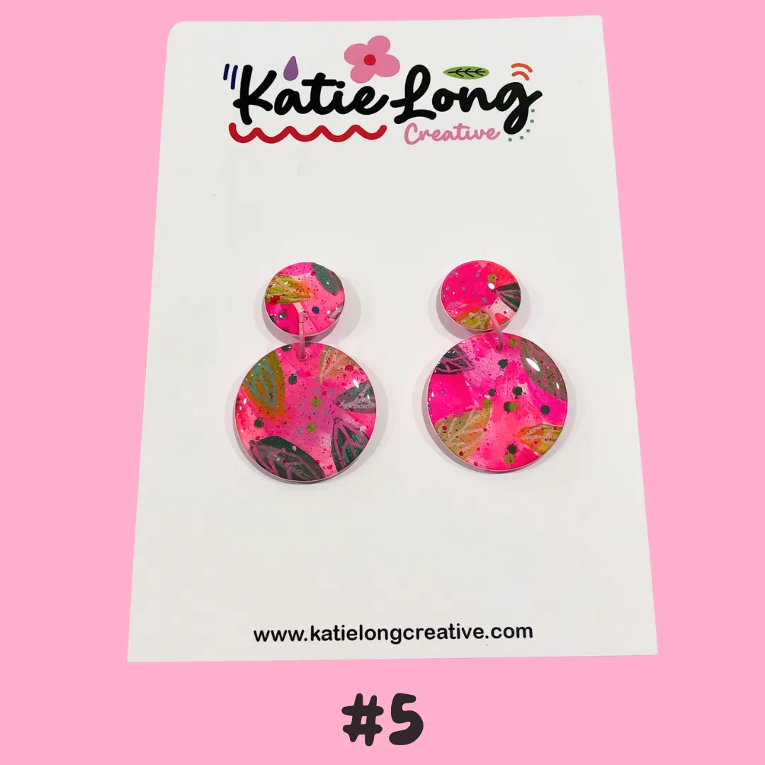 Katie Long Dangle Earrings - Various