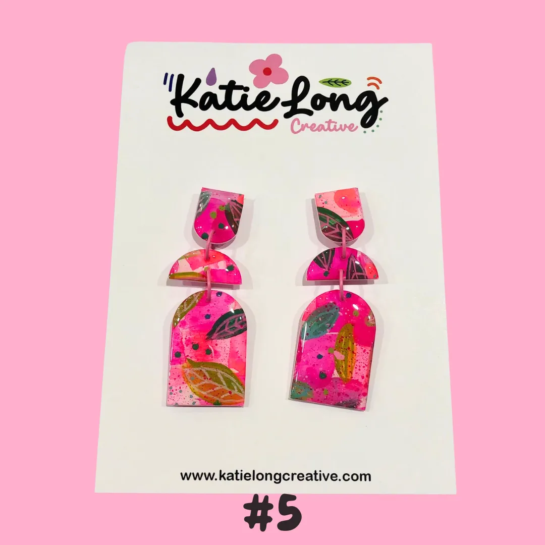 Katie Long Dangle Earrings - Various