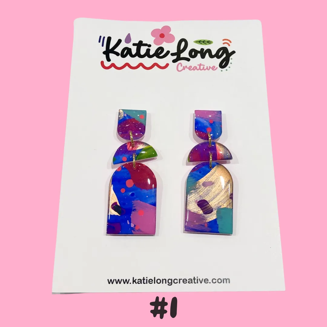 Katie Long Dangle Earrings - Various