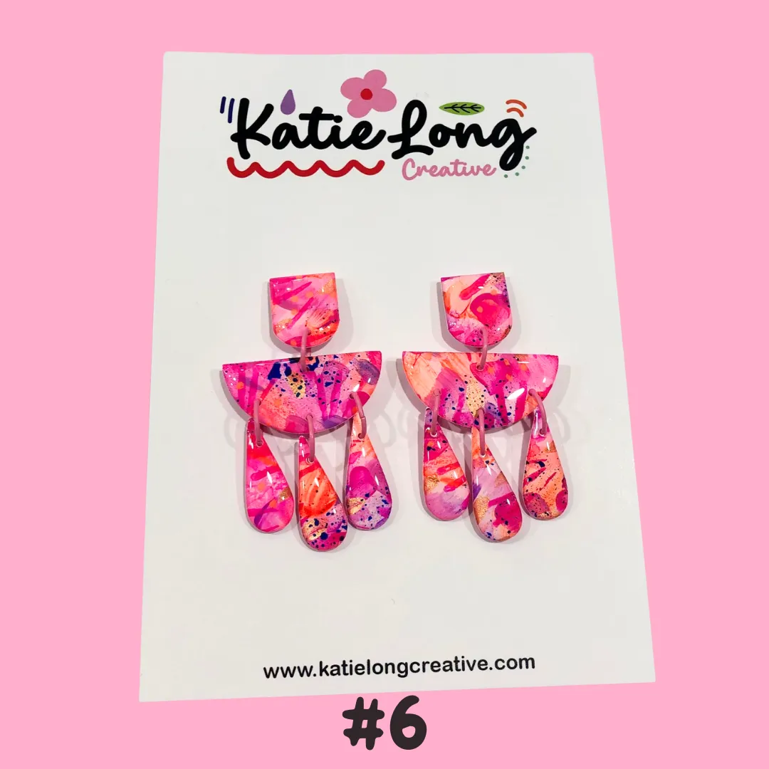 Katie Long Dangle Earrings - Various