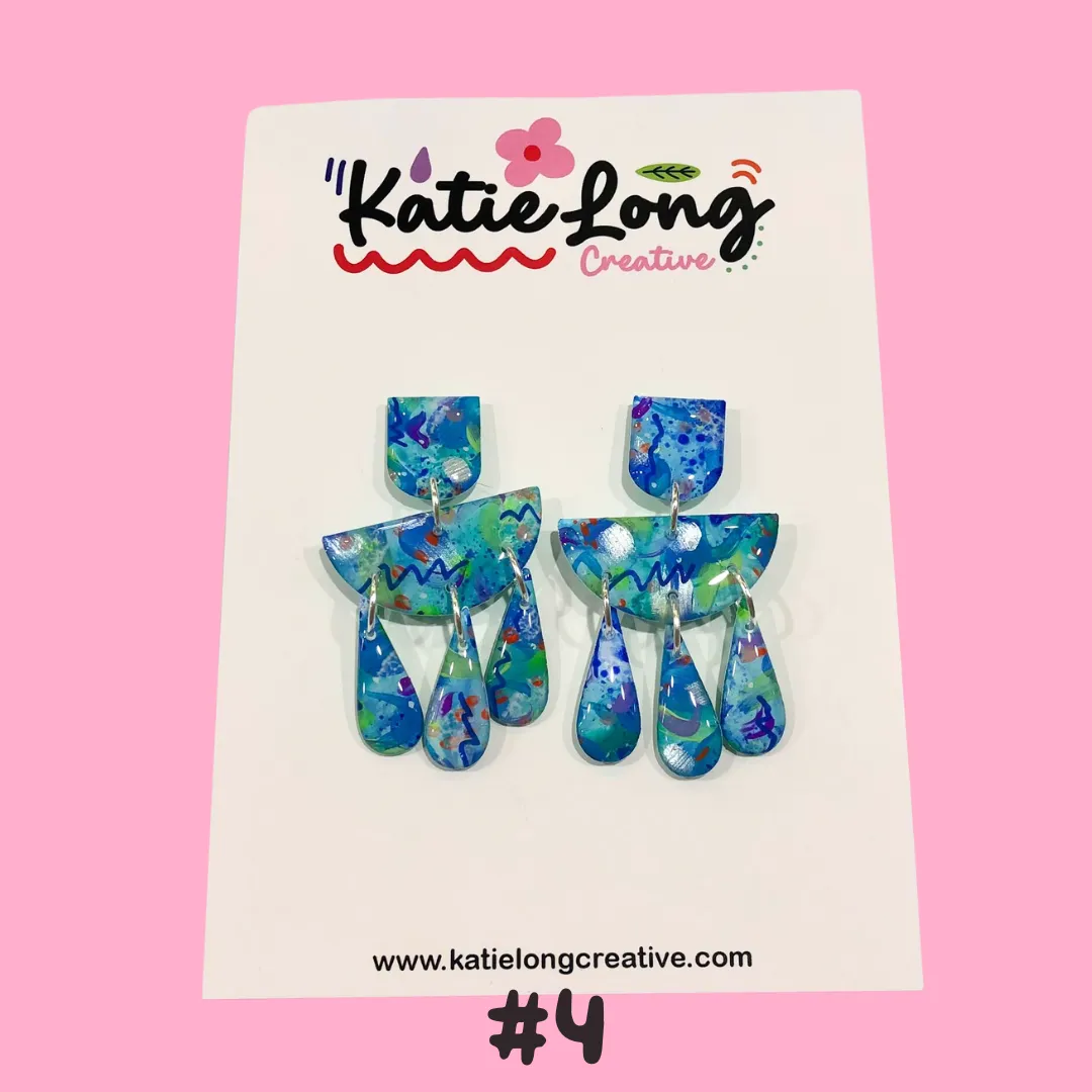 Katie Long Dangle Earrings - Various