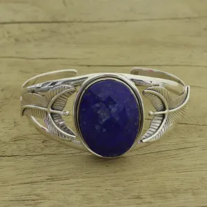 Lapis Lazuli & Sterling Silver Cuff Bracelet