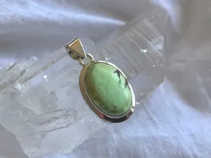 Lemon Chrysoprase Ansley Pendant - Oval