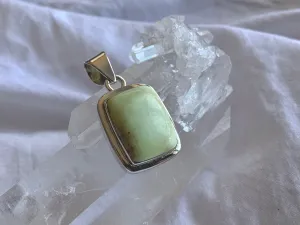 Lemon Chrysoprase Ansley Pendant - Square