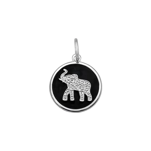 Lola Elephant Pendant - Black