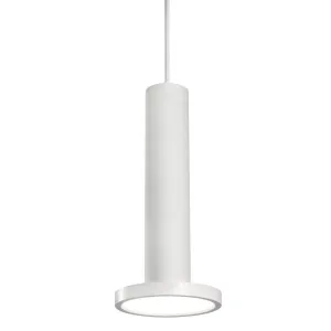 Luna 5 in. LED Pendant Light White Finish