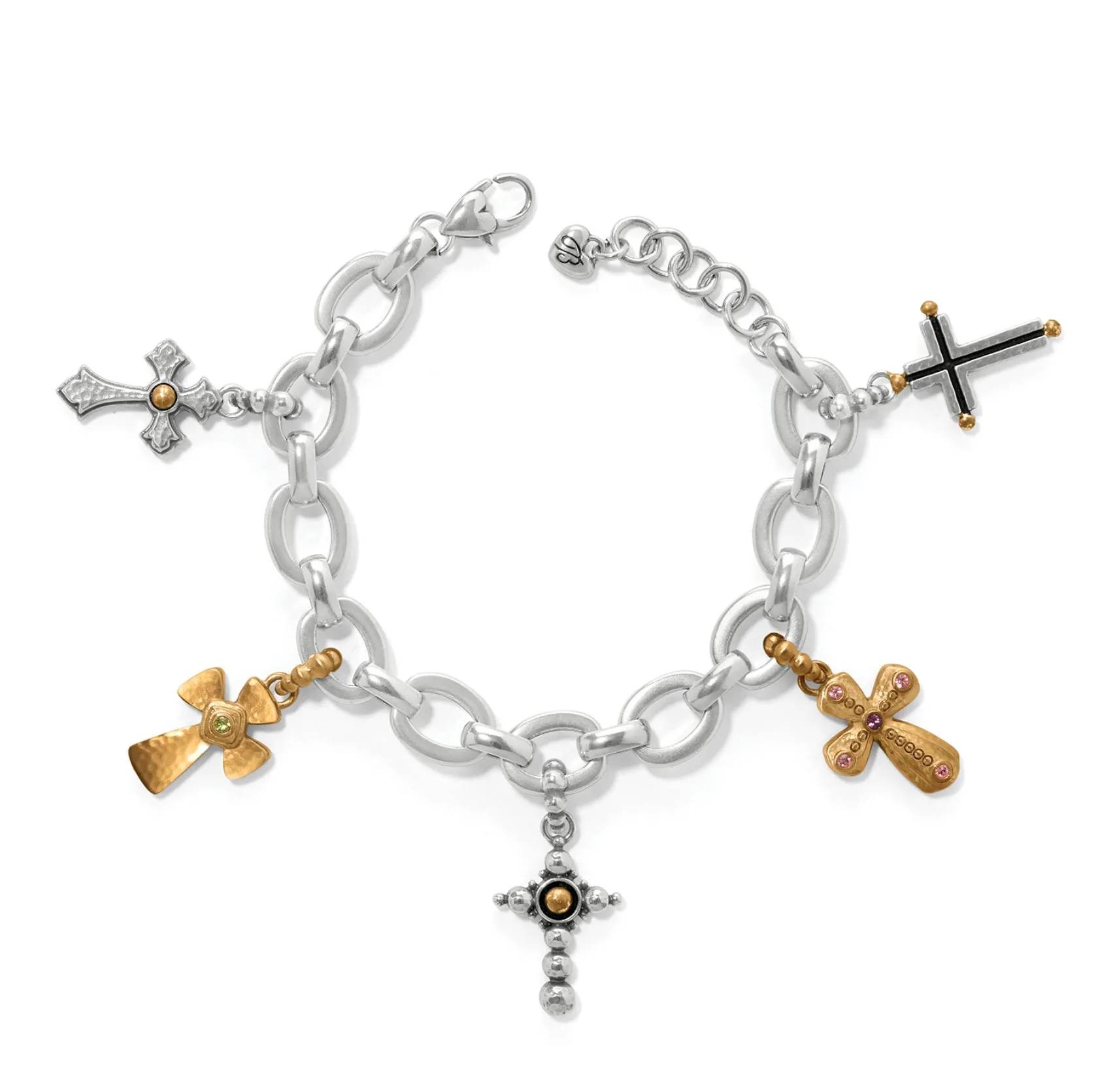 Majestic Cross Charm Bracelet