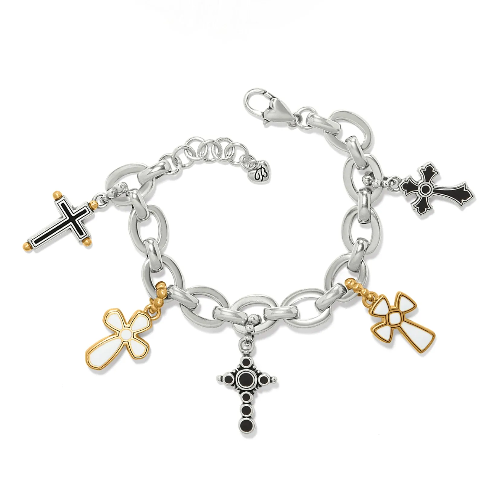 Majestic Cross Charm Bracelet