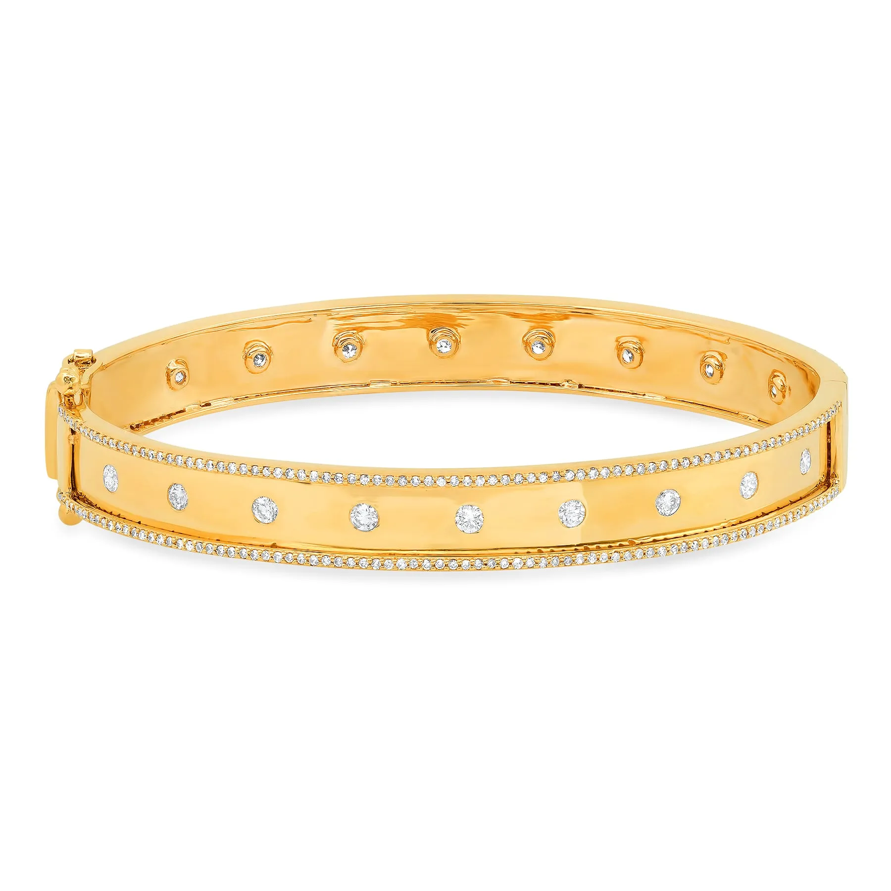 MAJESTIC HINGE BRACELET, GOLD