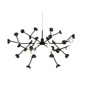 Mantra M6417 Adn 36 Light Pendant Round 74cm 100W LED Black