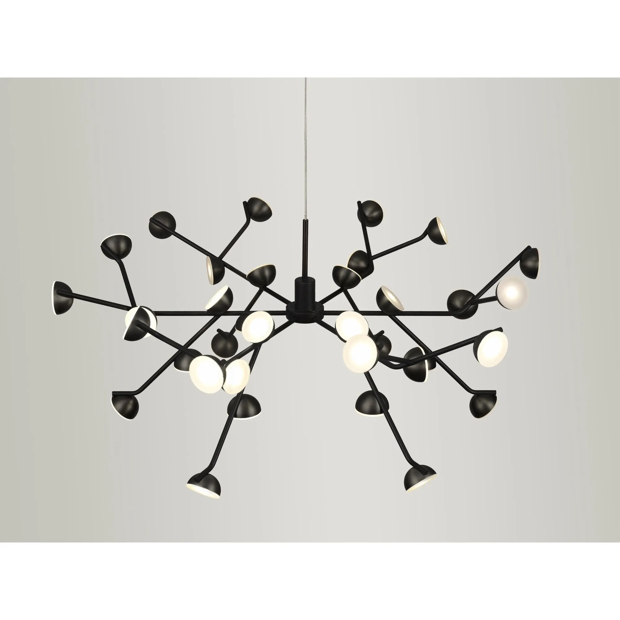 Mantra M6417 Adn 36 Light Pendant Round 74cm 100W LED Black