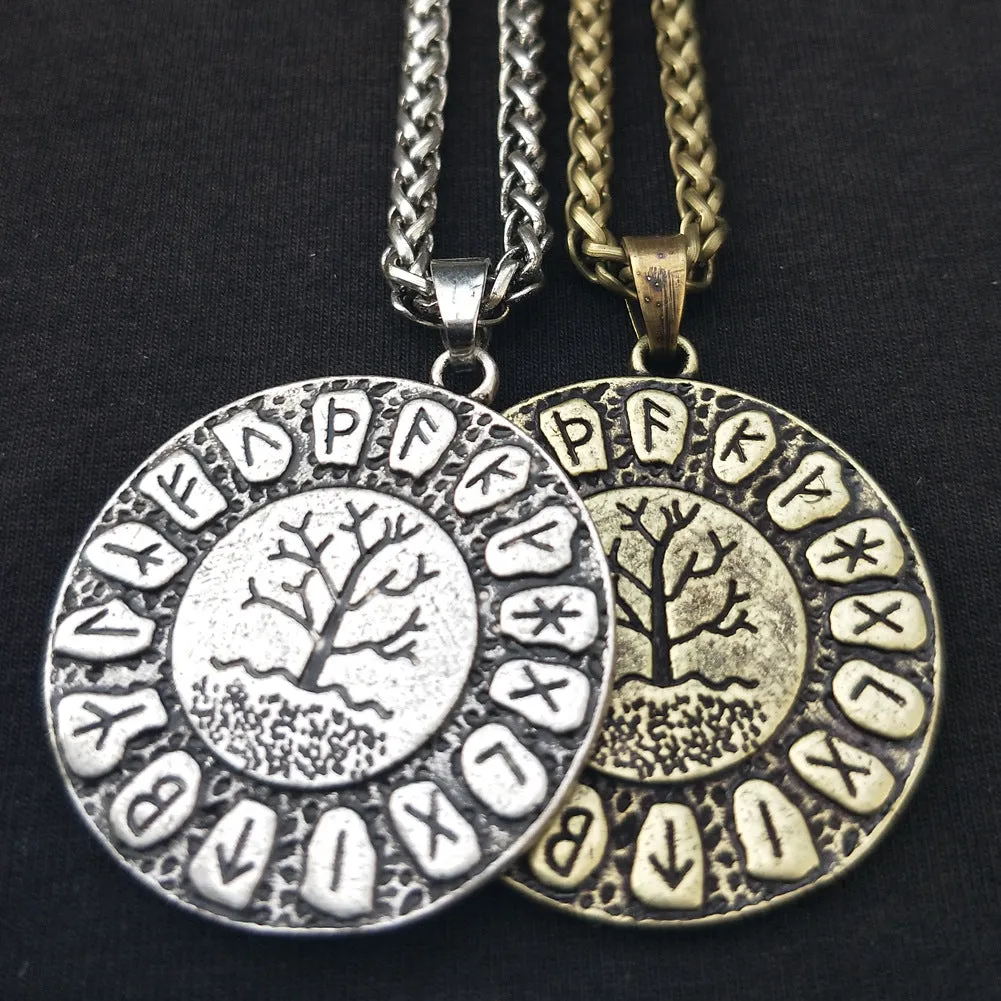 Norse Legacy Necklace - Viking Rune and World Tree Jewelry