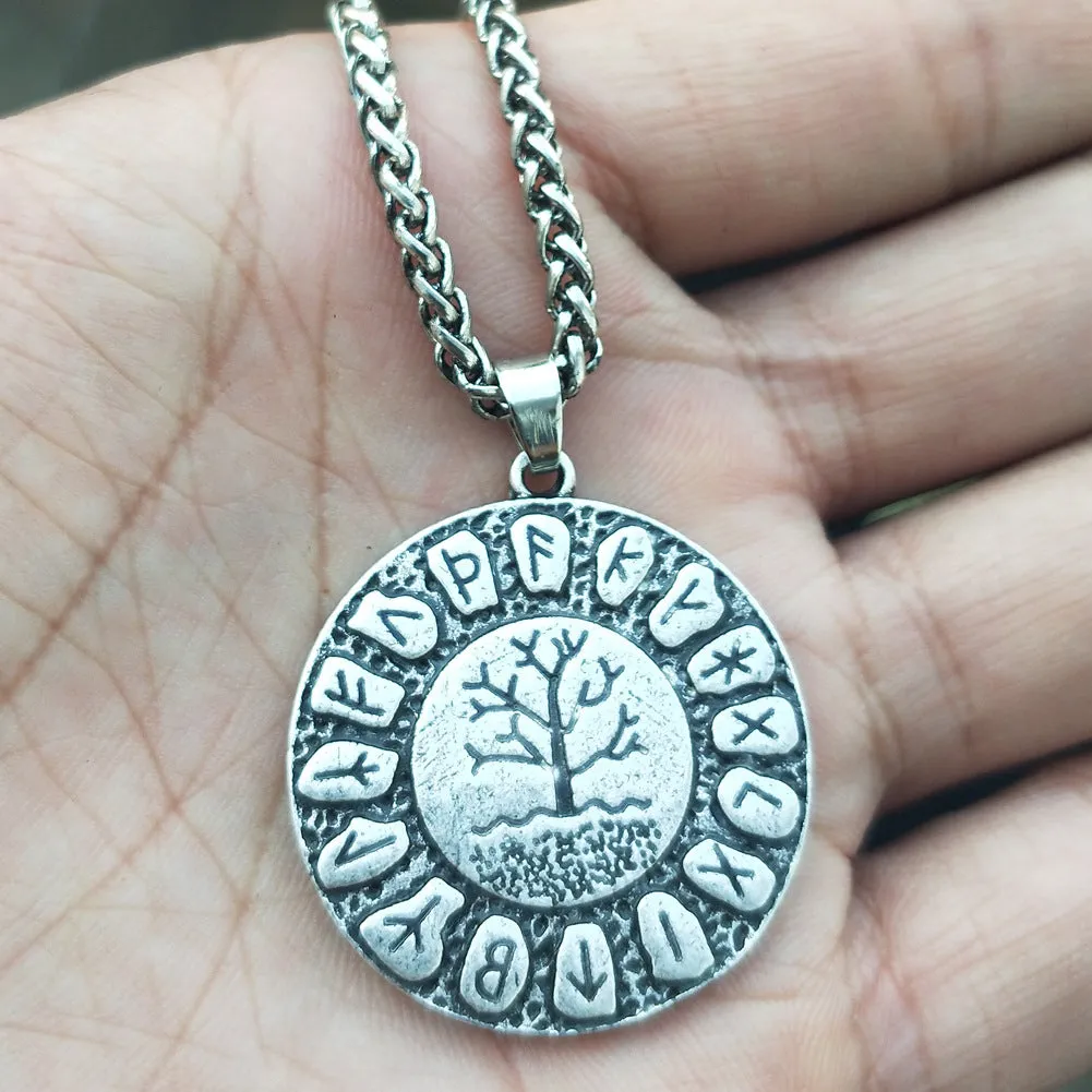 Norse Legacy Necklace - Viking Rune and World Tree Jewelry