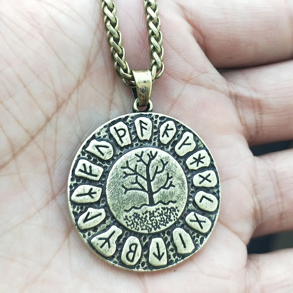 Norse Legacy Necklace - Viking Rune and World Tree Jewelry