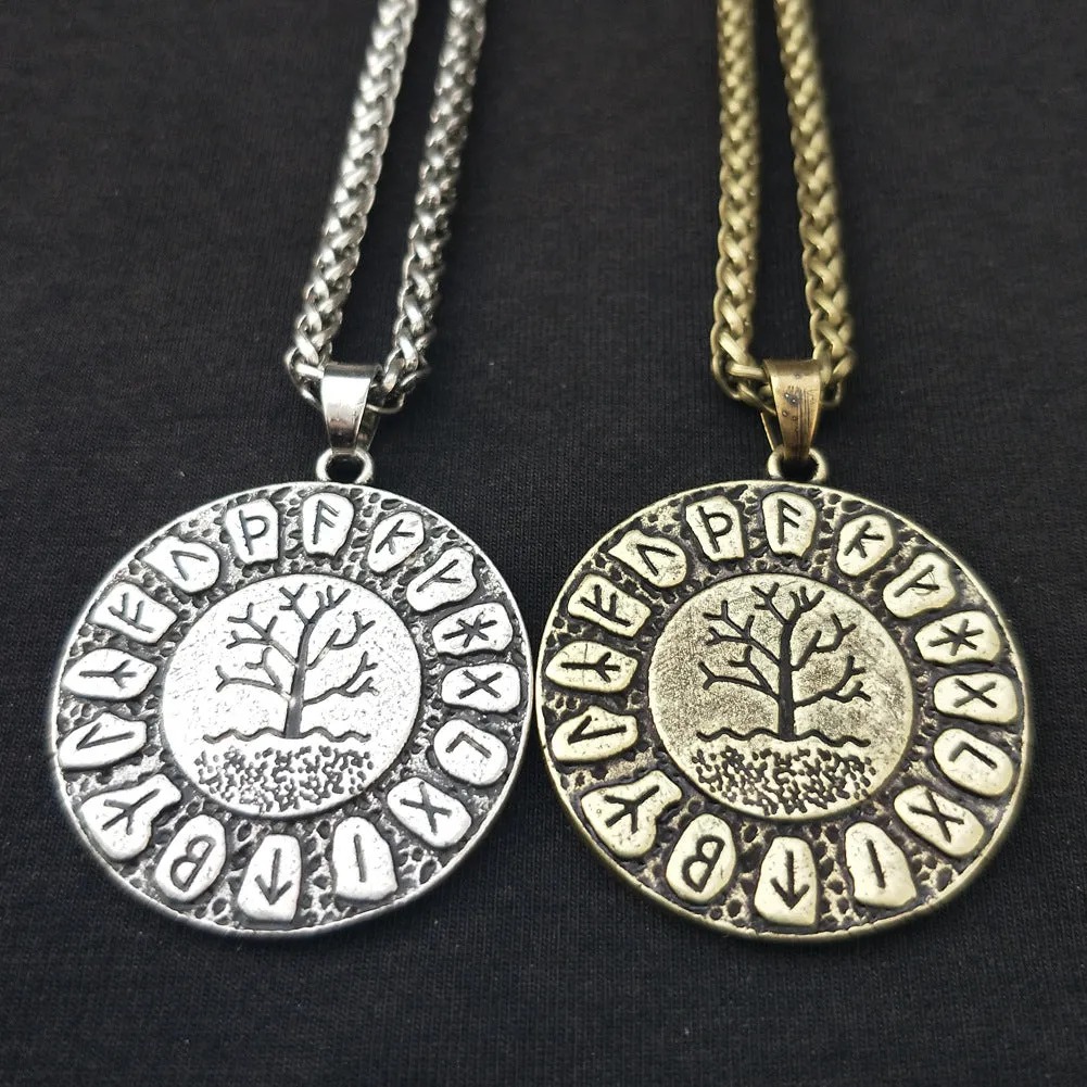 Norse Legacy Necklace - Viking Rune and World Tree Jewelry