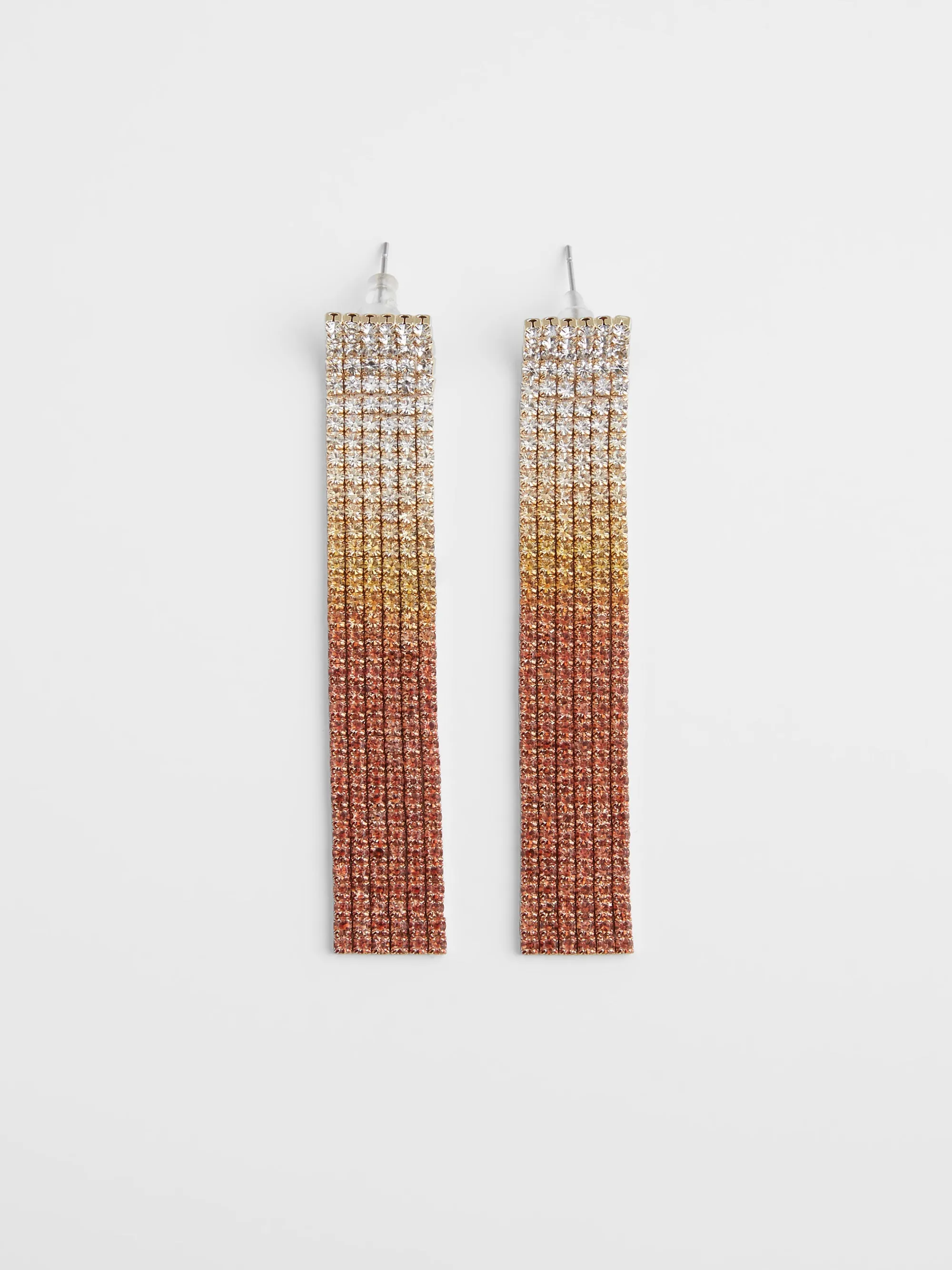 Ombre Diamante Cascade Drop Earrings