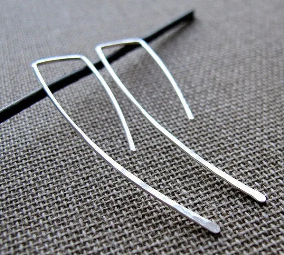 Oxidized Sterling Silver Black Earrings