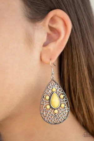 Paparazzi Earring ~ Modern Garden - Yellow