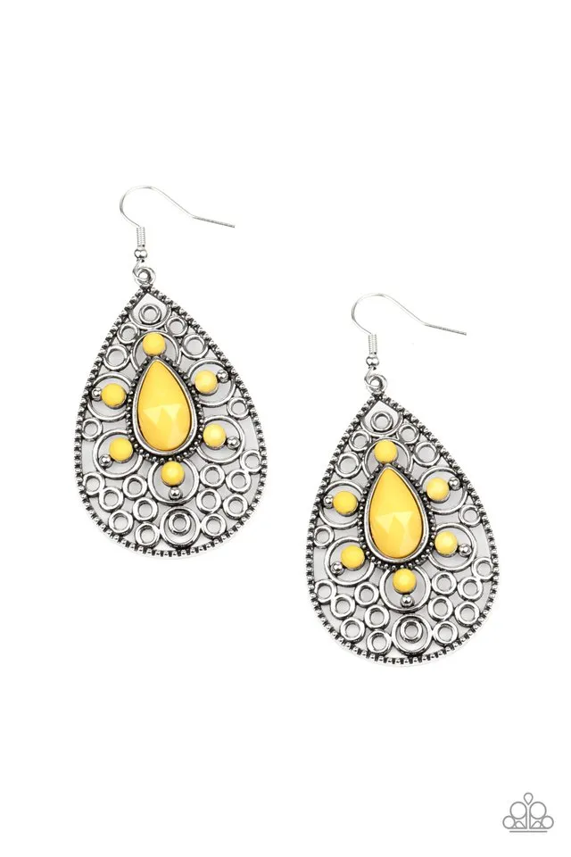 Paparazzi Earring ~ Modern Garden - Yellow