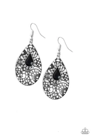 Paparazzi Earring ~ Modern Monte Carlo - Black