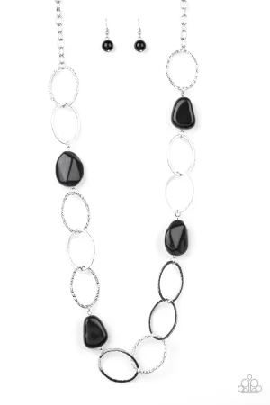 Paparazzi Necklace ~ Modern Day Malibu - Black