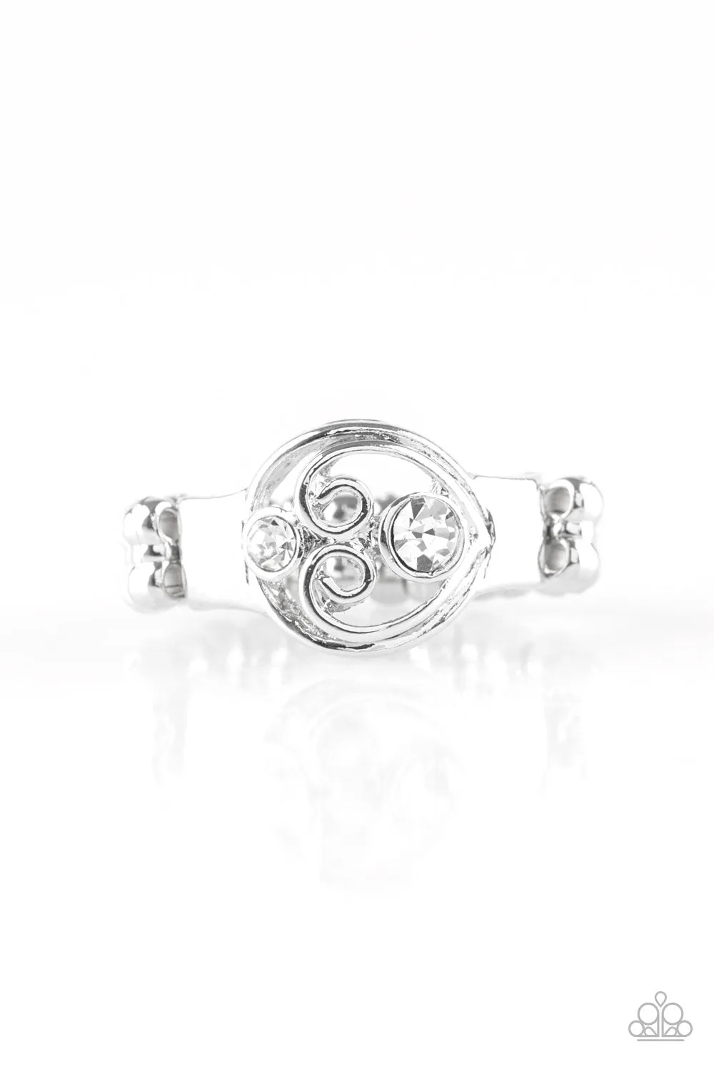 Paparazzi Ring ~ Oceanic Bliss - White