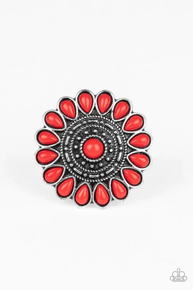 Paparazzi Ring ~ Posy Paradise - Red