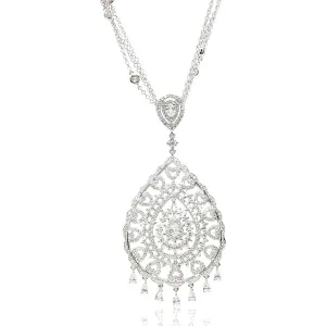 Pear Shaped Diamond Pendant