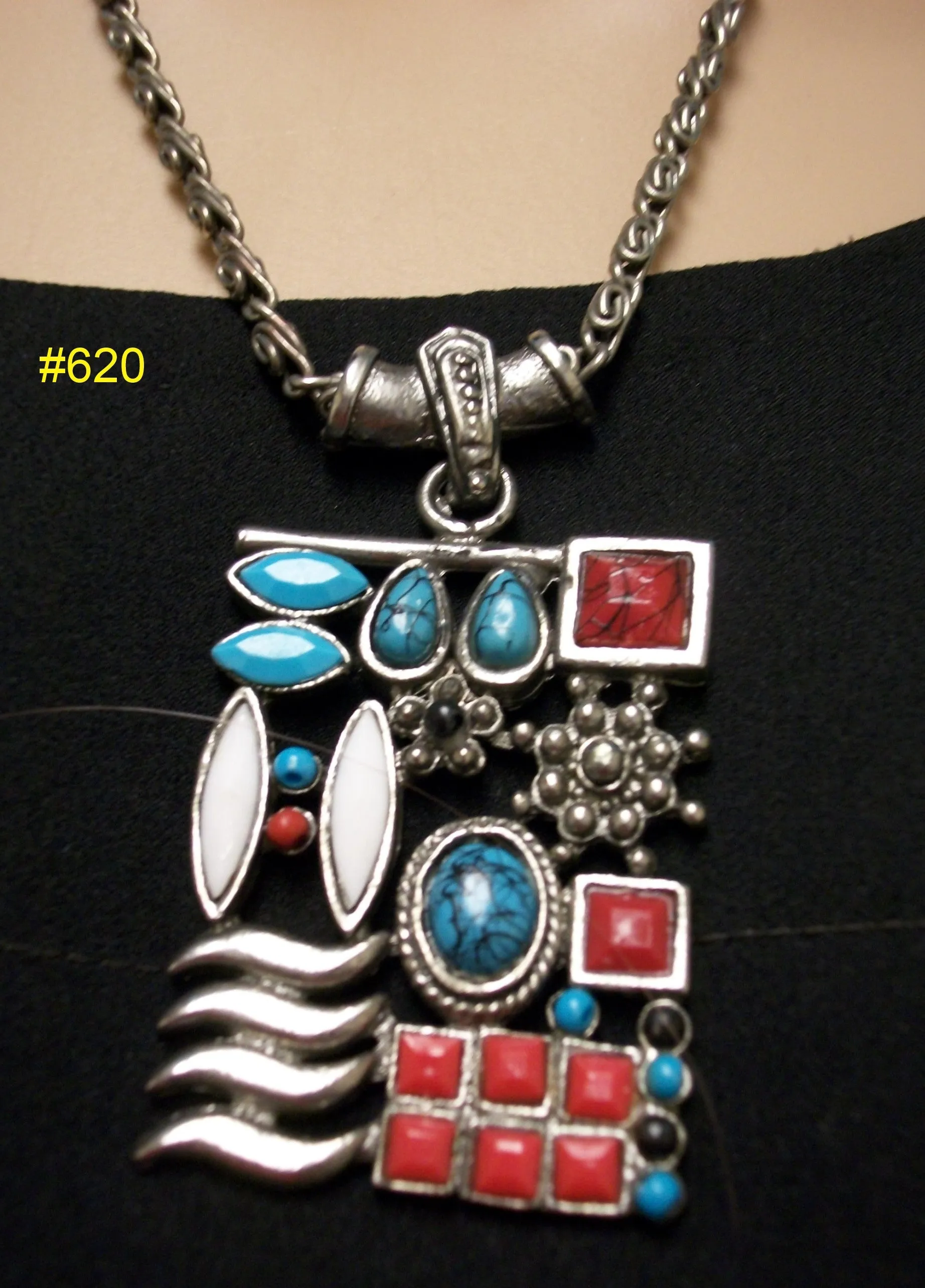 Pendant 620  Assorted Pendants Beaded String Jewelry