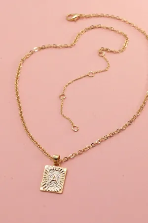 Petite Delicate Initial Pendant Necklace