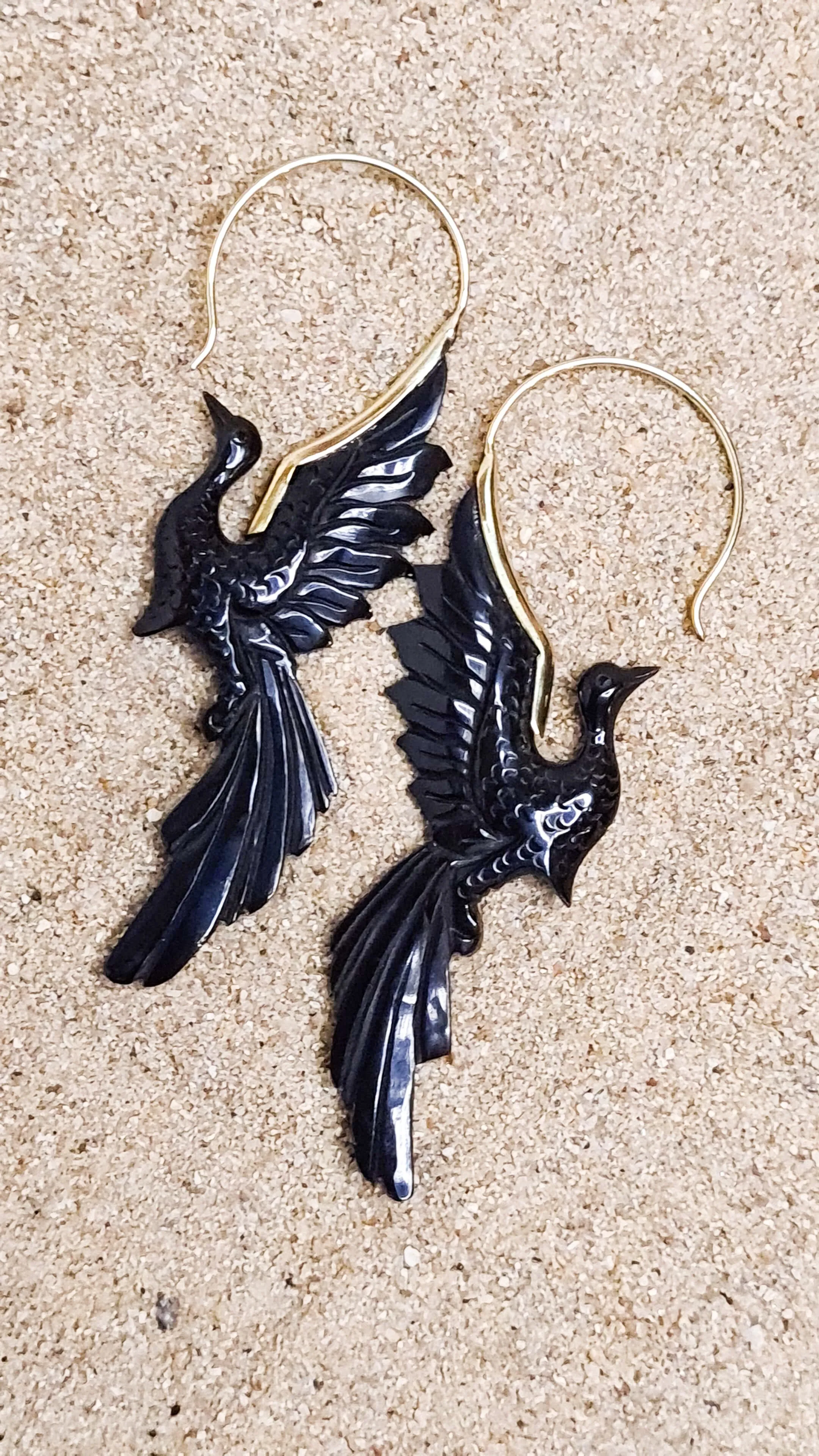 Phoenix Rising Horn Earrings