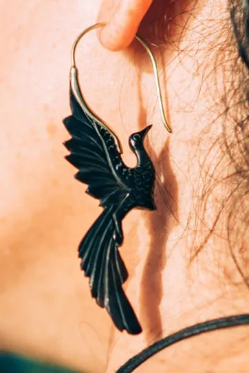 Phoenix Rising Horn Earrings