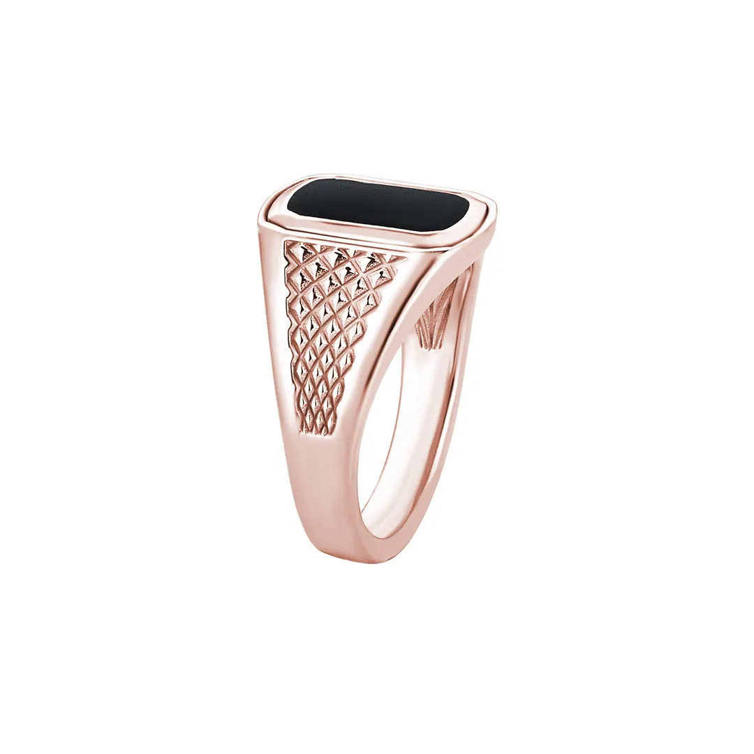 Pyramid Signet Ring in Gold