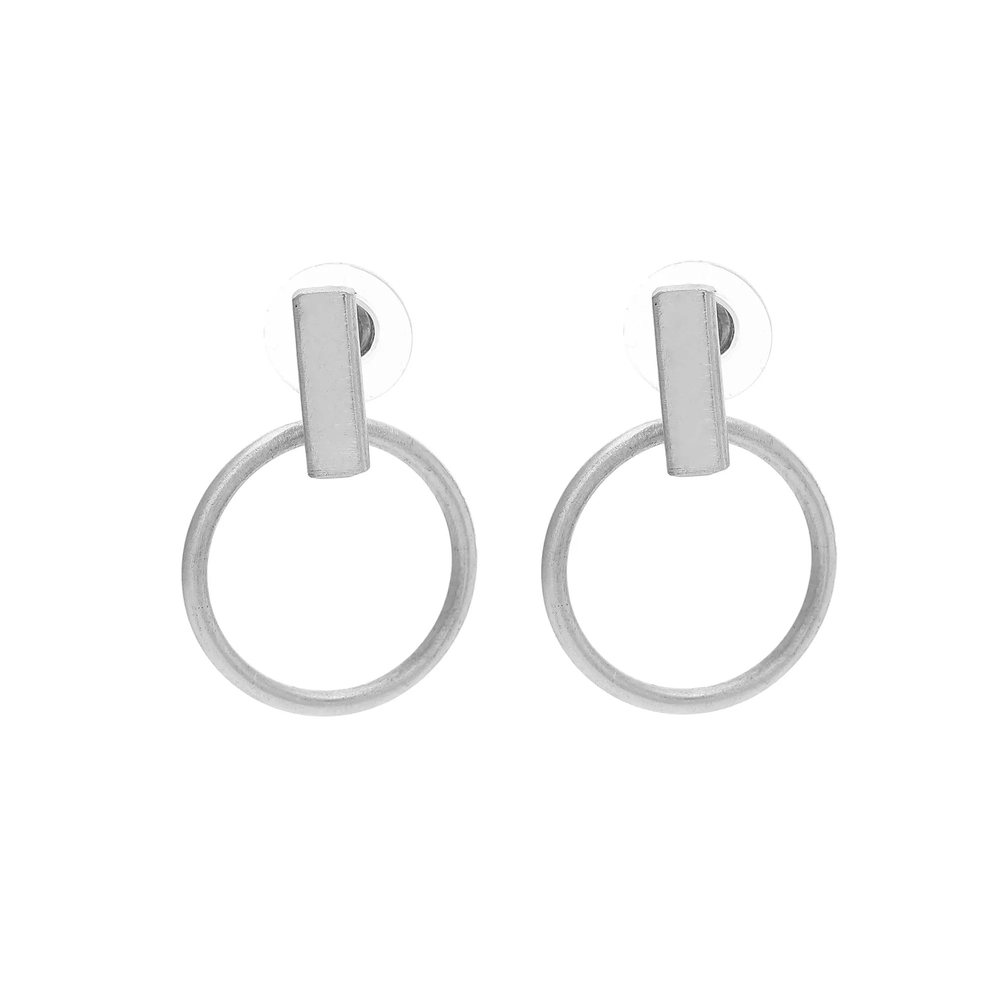 Qadira earrings, silver