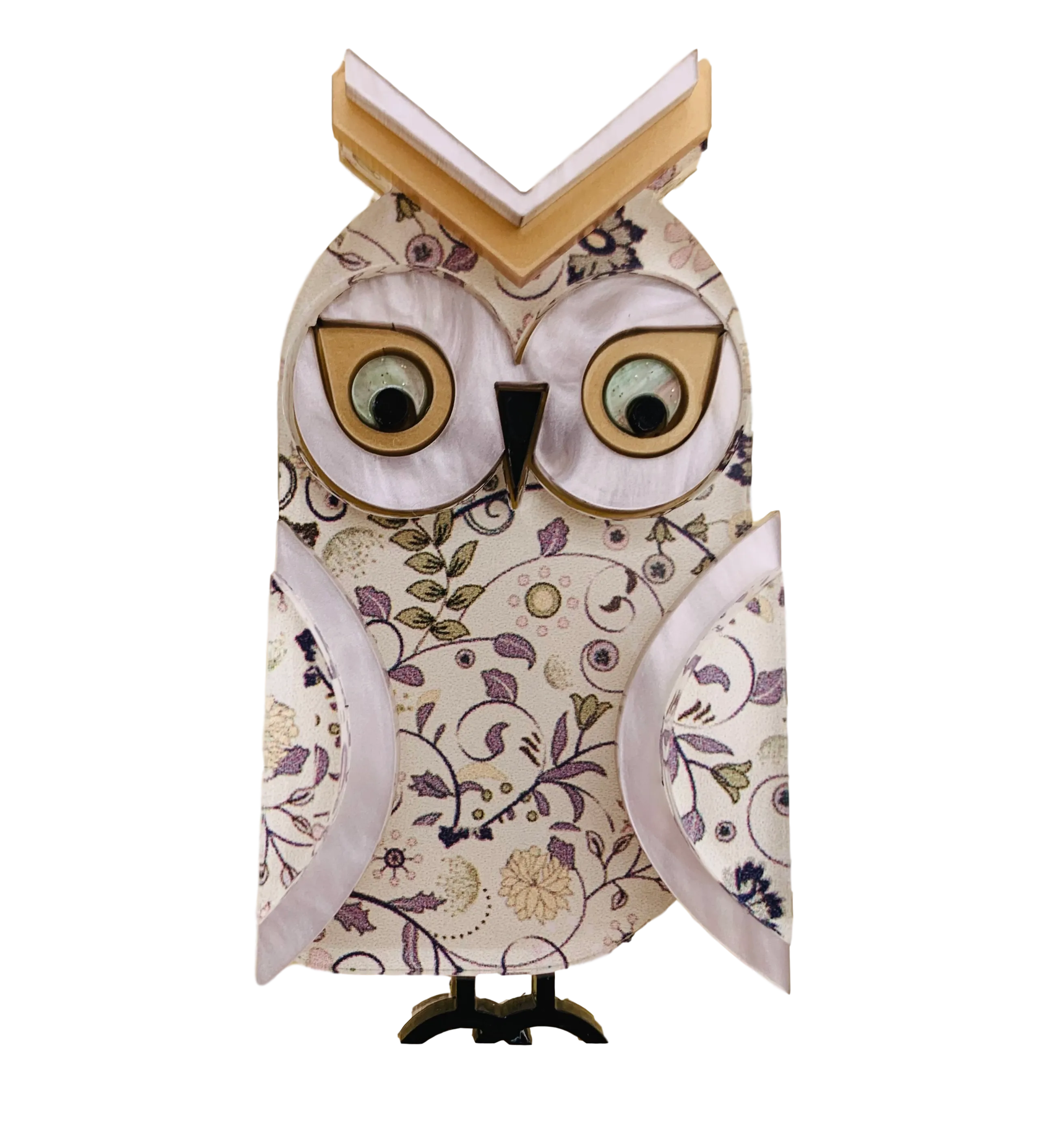 Regal Charles the Great horned owl - Brooch