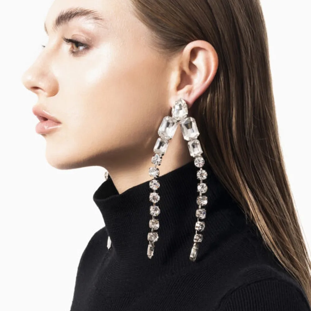 Rhinestone Drop Earrings