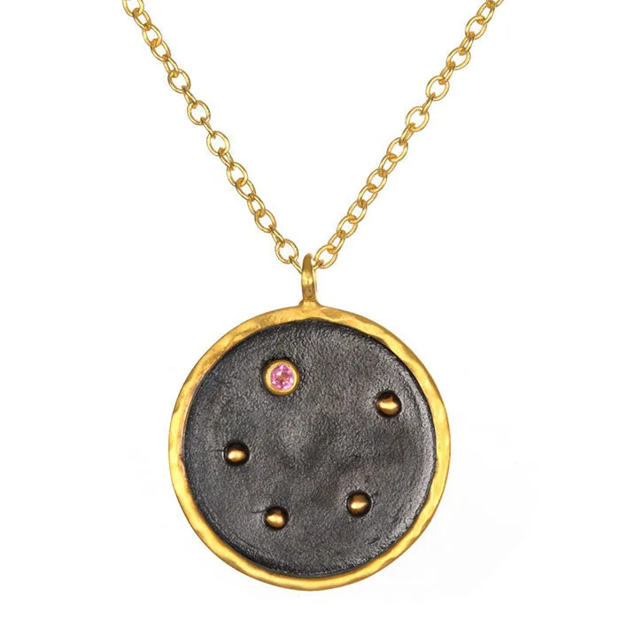 Satya Zodiac Libra Pink Tourmaline Necklace