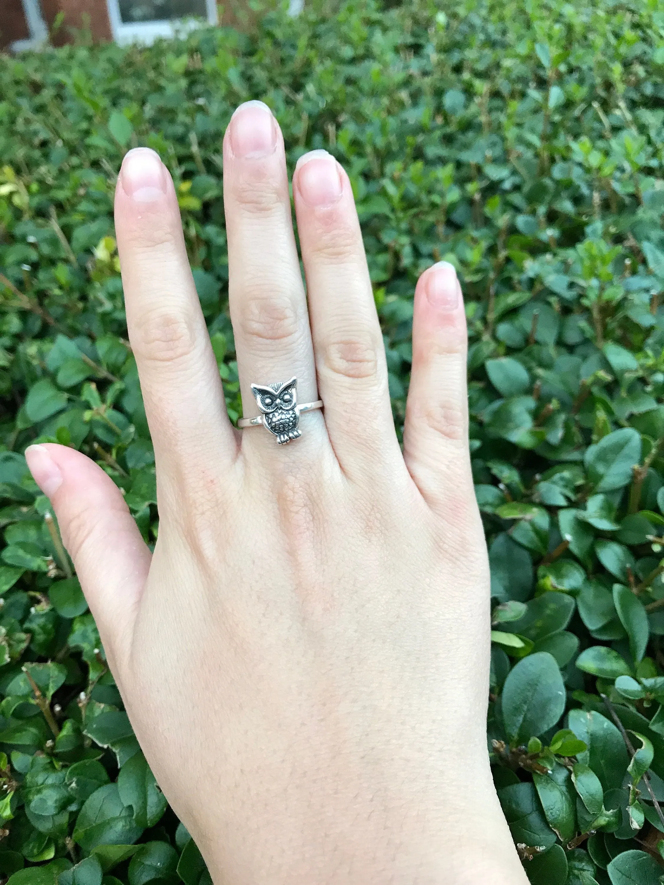 Silver Owl Ring - Silver Bird Ring - Vintage Wise Ring