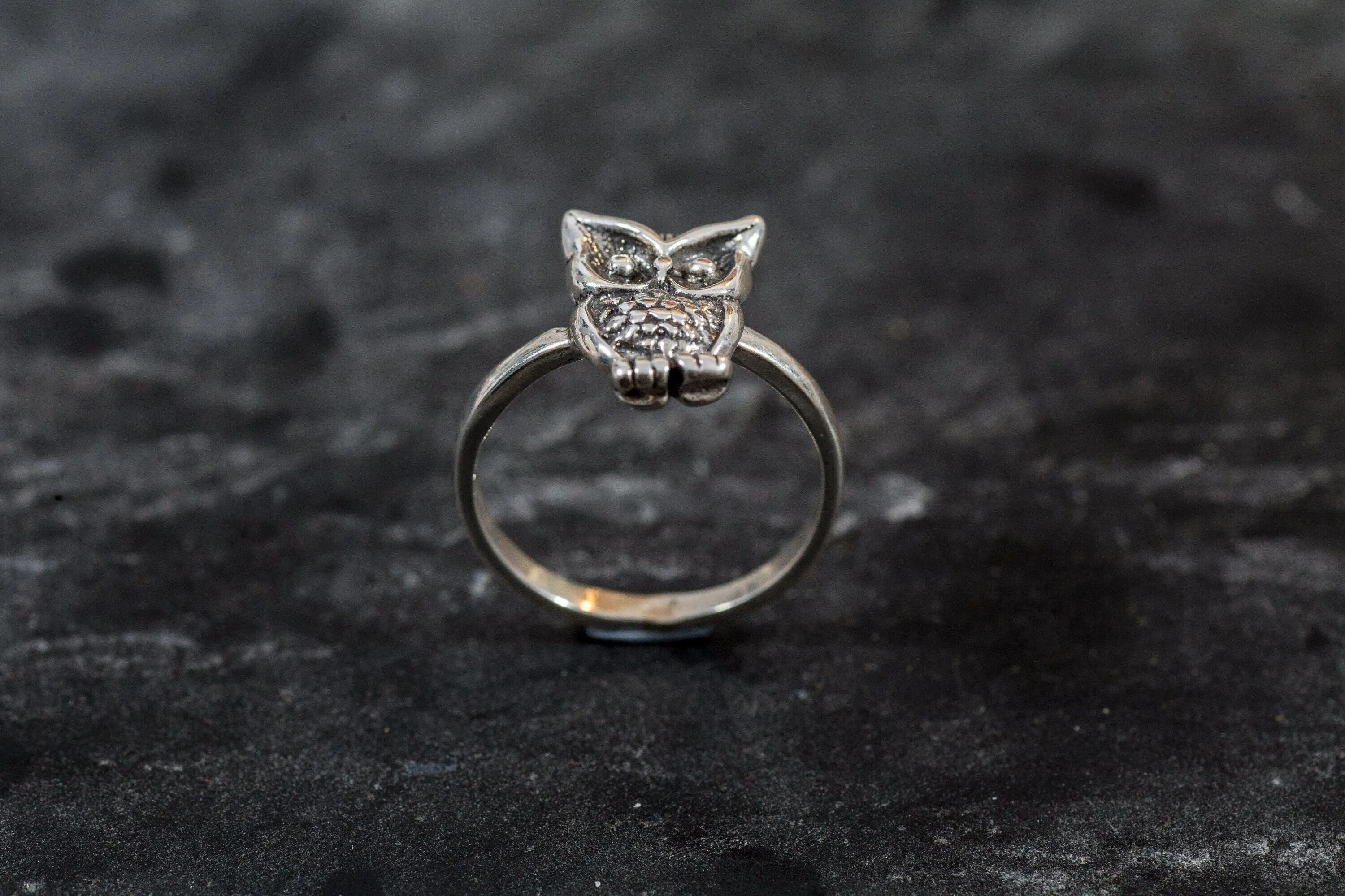 Silver Owl Ring - Silver Bird Ring - Vintage Wise Ring