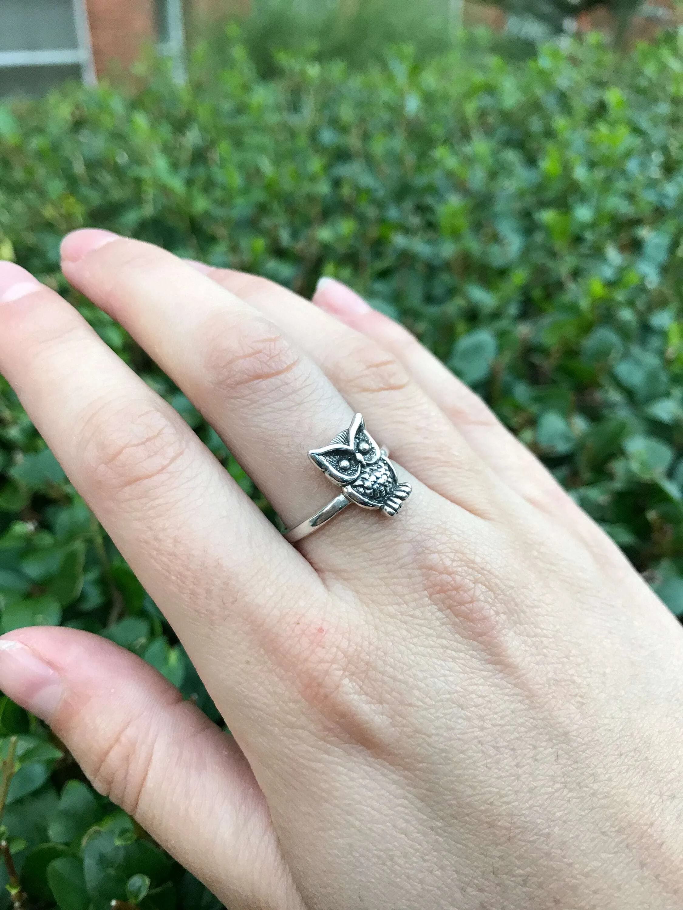 Silver Owl Ring - Silver Bird Ring - Vintage Wise Ring