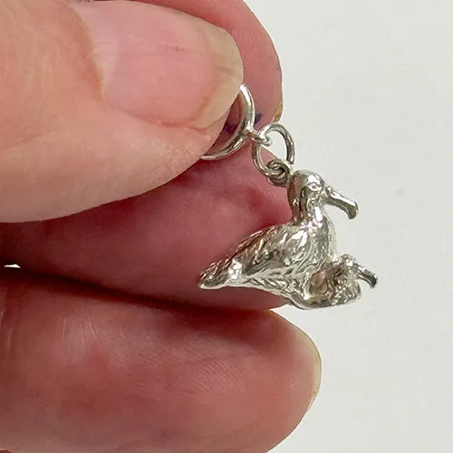 Sterling Silver Albatross & Chick Charm