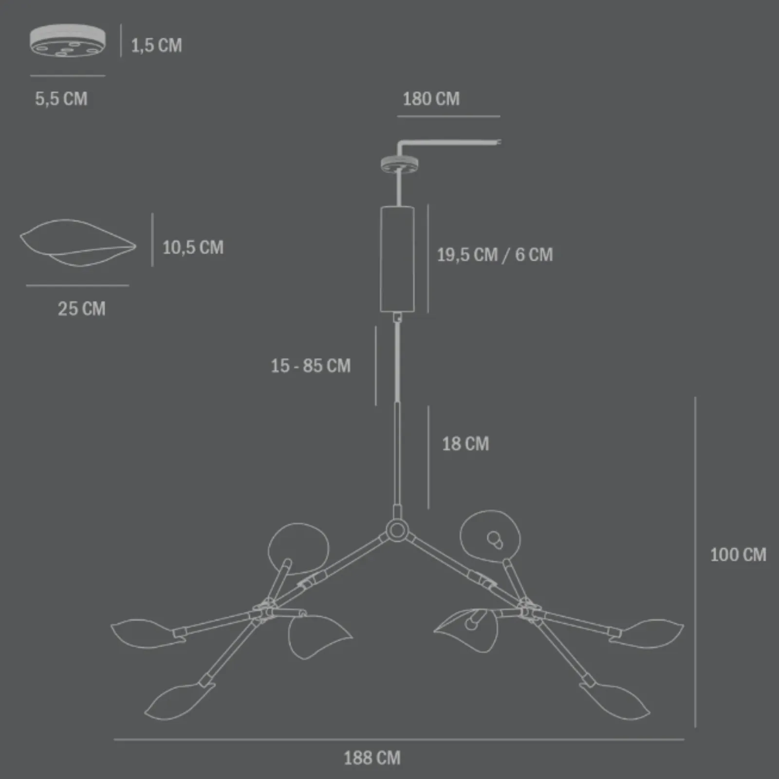 Stingray Grande | Chandelier