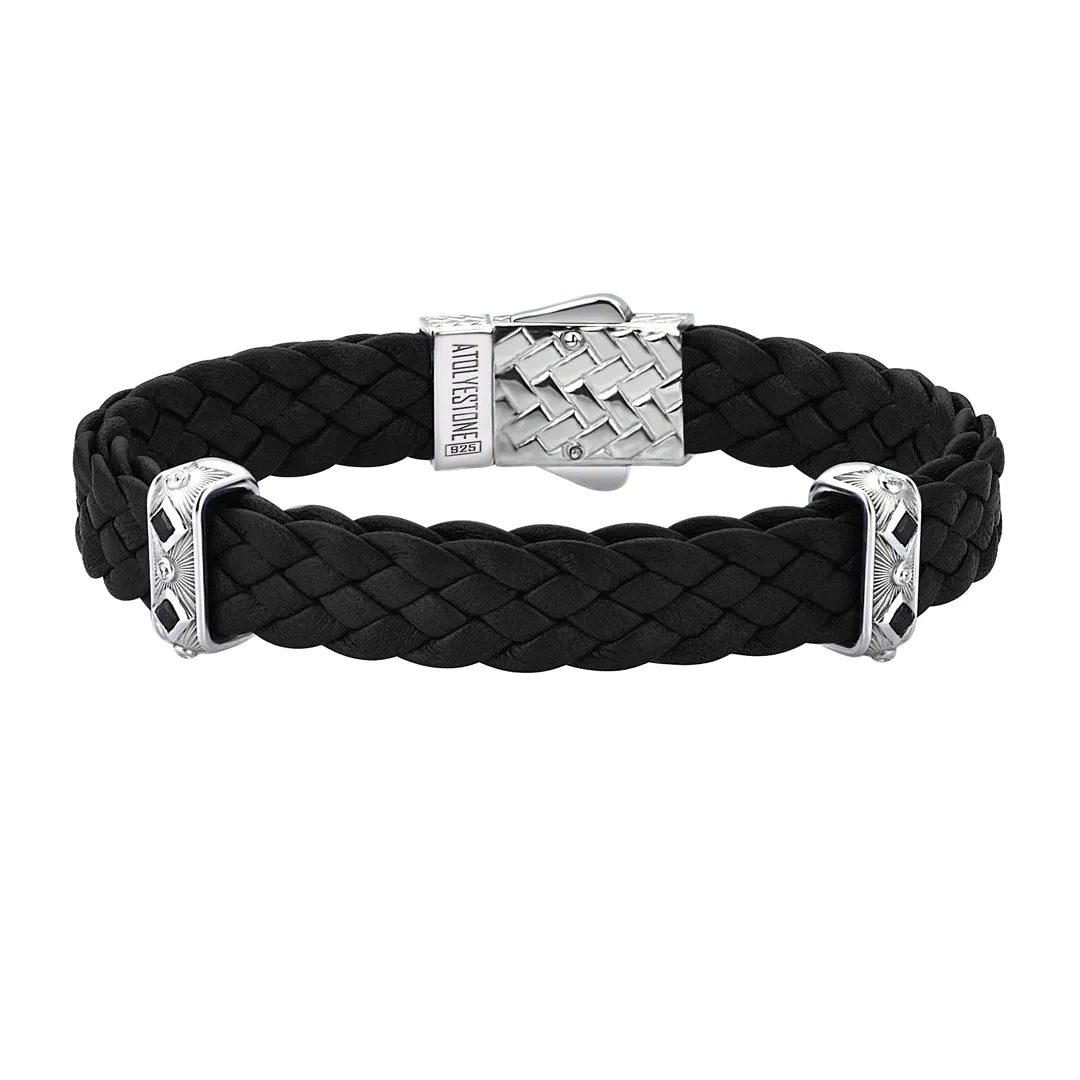 Sunbeam Elements Leather Bracelet in Silver