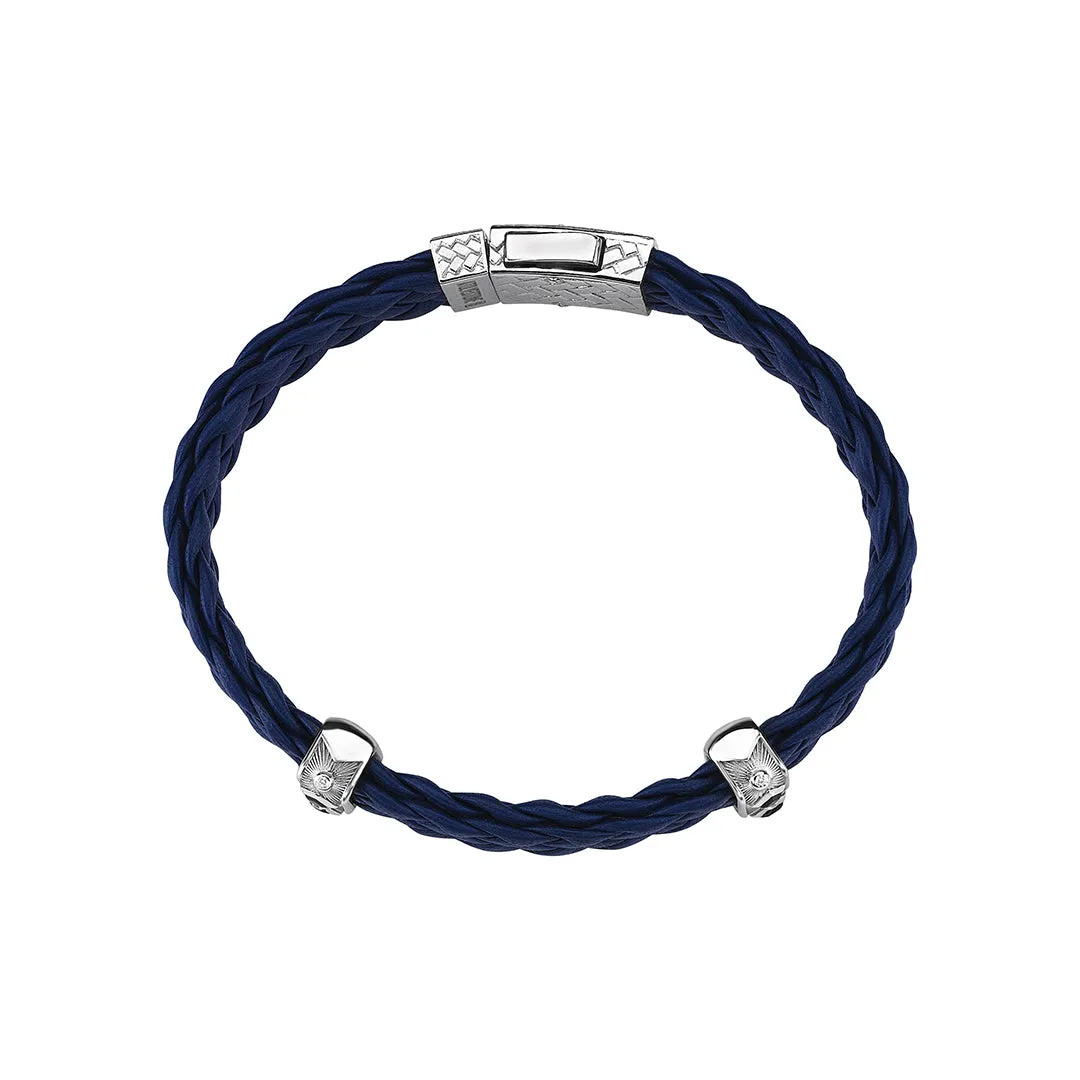 Sunbeam Elements Leather Bracelet in Silver