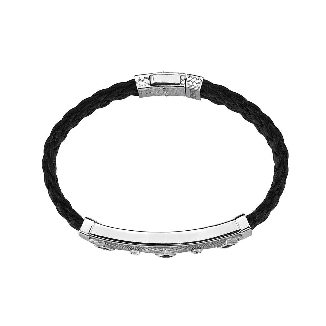 Sunbeam Leather Bracelet in Silver