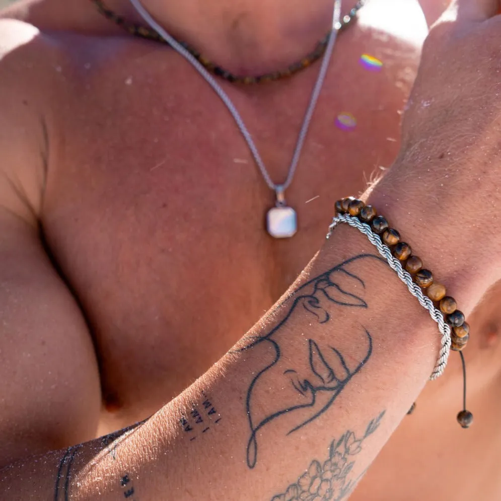 Tiger Eye Beaded Bracelet